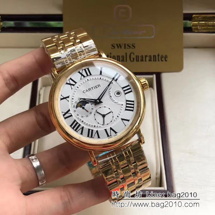 CARTIER卡地亞 時尚精品 深度防水高品質男士腕表 WSS3342